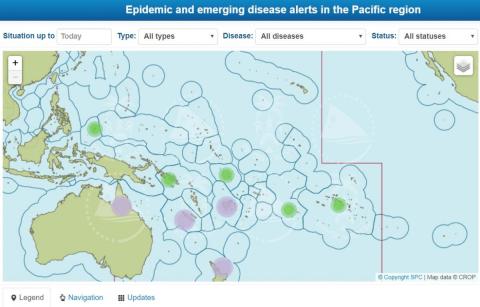 Epidemic and emerging disease map